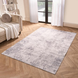 OHS Abstract Rug Washable Carpet Living Room Bedroom Mat, Charcoal - 160 X 230Cm - thumbnail 2