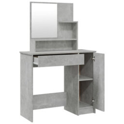 Walplus Dressing Table Set Concrete Grey 86.5X35X136 Cm - thumbnail 5