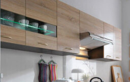 Impact Furniture Kitchen Wall Cabinet 600mm Unit 2 Door Cupboard Sonoma Light Oak Storage Junona - thumbnail 6