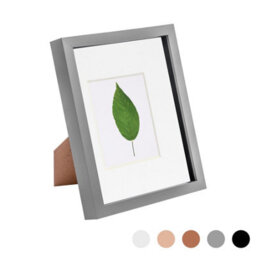 "Nicola Spring 3D Box Photo Frame - 8 X 10"" With 4 X 6"" Mount - Grey/white" - thumbnail 1