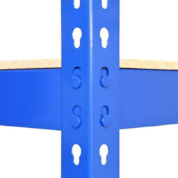 MonsterShop Monster Racking Q-Rax Heavy Duty Garage Storage Shelves, 200Kg/shelf, Blue, 90Cm X 182.5Cm X 50Cm - thumbnail 6