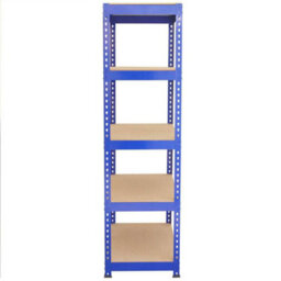 MonsterShop Monster Racking Q-Rax Heavy Duty Garage Storage Shelves, 200Kg/shelf, Blue, 90Cm X 182.5Cm X 50Cm - thumbnail 3