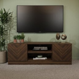 Gfw Catania 2 Door Tv Unit Royal Walnut