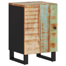 Berkfield 5 Piece Bathroom Furniture Set Solid Wood Reclaimed - thumbnail 7