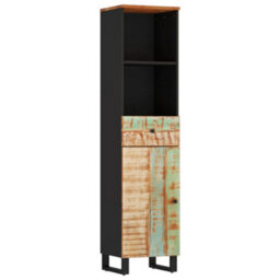 Berkfield 5 Piece Bathroom Furniture Set Solid Wood Reclaimed - thumbnail 6