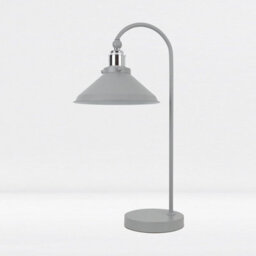 First Choice Lighting Set Of 2 Maxwell - Flint Grey Chrome Task Table Lamps - thumbnail 3