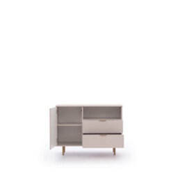 Arte Nubia Sideboard Cabinet In Cashmere - Modern Elegance With Gold Accents - W1070mm X H800mm X D410mm - thumbnail 3