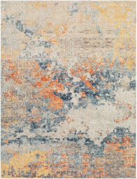 Livabliss Huntington Beach-Modern Blue Yellow Orange In- & Outdoor Rug 120 X 170 Cm Easy Care, Non Shedding - thumbnail 1