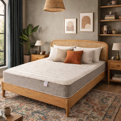 Aspire Pocket+ Hybrid Memory Foam Mattress Medium Comfort Pocket Spring Mattress In A Box, Eco Foam Support, 23Cm Depth - image 1
