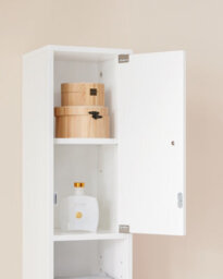 Sobuy Bzr167-Gw, Slim Bathroom Storage Cabinet Tall Freestanding Bathroom Furniture Bathroom Cupboard Column Unit, White - thumbnail 4