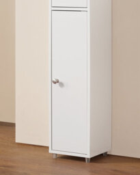 Sobuy Bzr167-Gw, Slim Bathroom Storage Cabinet Tall Freestanding Bathroom Furniture Bathroom Cupboard Column Unit, White - thumbnail 7