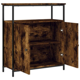 Berkfield Classic Sideboard Smoked Oak 70X30X80 Cm Engineered Wood - thumbnail 5