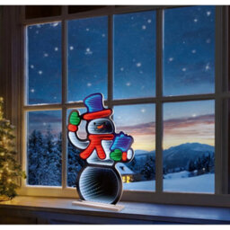 Premier Snowman Led Christmas Decoration (Uk Plug) Multicoloured (One Size) - thumbnail 2