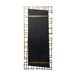 Buttercup Farm Lattice Wall Decor Mirror Brass Finish - Glass/iron - L3 X W62 X H140 Cm - Dark Gold Iron Coated Clear Mirror - thumbnail 3