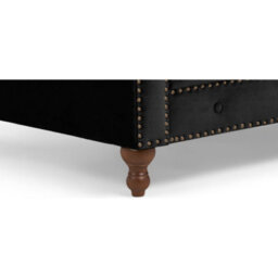 Furniture 48 Wellington Chesterfield Black Velvet 3 Seater Sofa - thumbnail 3