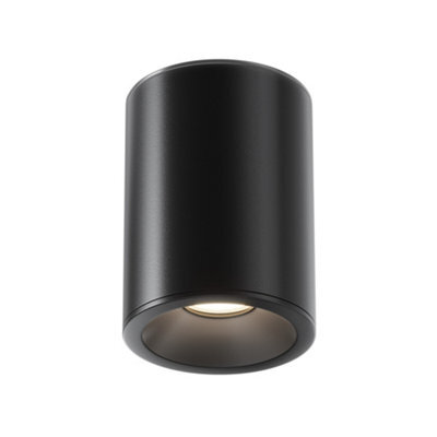 Luminosa Lighting Luminosa Zoom 11.5Cm Round Outdoor Surface Mounted Downlight Black Ip65 1Xgu10 - image 1