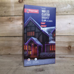 960 Led 12.4M Premier Christmas Outdoor Cluster Timer Lights In Rainbow - thumbnail 7