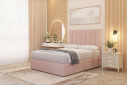Somnior Beds Somnior Austin Divan Bed Set With Midnight Pocket Sprung Mattress And Headboard Pink Plush - thumbnail 4