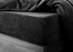Homes & Linen Teddy Fitted Sheet Extra Deep 30Cm Deep Fitted Bed Sheet Soft Cosy Warm Teddy Bed Sheet - thumbnail 2