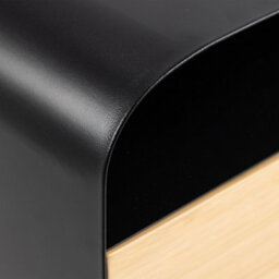 Furniture To Go Joliet Wallmounted Bedside Table In Black And Bamboo - thumbnail 6
