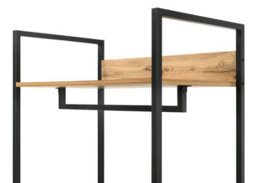 Timber Art Design Zahra Bedroom Double Open Wardrobe 4 Shelves Furniture Storage Cupboard - thumbnail 4