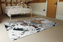 Benjamin Tate Design Bronze Marble Special Soft Home Rug - thumbnail 3