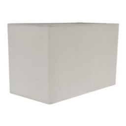 Happy Homewares Contemporary And Stylish Dove Grey Linen Fabric Rectangular Lamp Shade - thumbnail 3