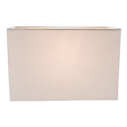 Happy Homewares Contemporary And Stylish Dove Grey Linen Fabric Rectangular Lamp Shade - thumbnail 2