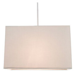 Happy Homewares Contemporary And Stylish Dove Grey Linen Fabric Rectangular Lamp Shade - thumbnail 7