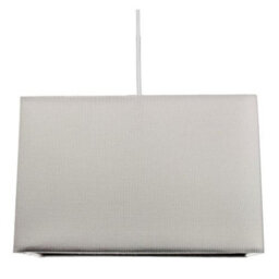 Happy Homewares Contemporary And Stylish Dove Grey Linen Fabric Rectangular Lamp Shade - thumbnail 6
