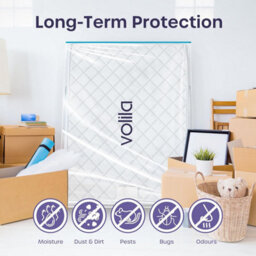 volila Double Mattress Bag With Zipper - Waterproof Mattress Storage Cover, Moving House - thumbnail 6