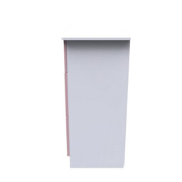 Harrow 3 Drawer Deep Chest In Kobe Pink & White (Ready Assembled) - thumbnail 2