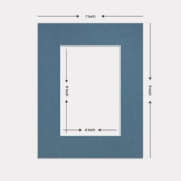 Ak Frames 9X7 Pompadour Picture Mounts To Fit 6X4 Aperture Size - Mount Board Only (No Frame Included) - thumbnail 3