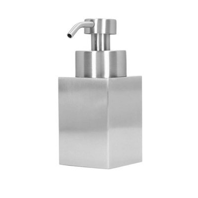 Soap Shampoo Dispenser Refillable Hand Pump Liquid Bottle Kitchen Bathroom Silver - image 1