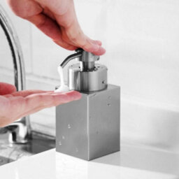 Soap Shampoo Dispenser Refillable Hand Pump Liquid Bottle Kitchen Bathroom  Silver - thumbnail 6