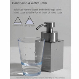 Soap Shampoo Dispenser Refillable Hand Pump Liquid Bottle Kitchen Bathroom  Silver - thumbnail 4