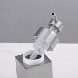 Soap Shampoo Dispenser Refillable Hand Pump Liquid Bottle Kitchen Bathroom  Silver - thumbnail 3