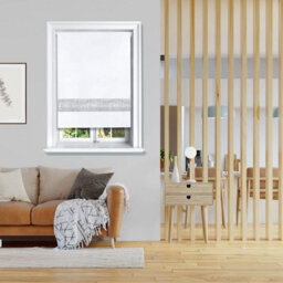 Lister Cartwright Diamante Roller Blinds For Windows - 180 X 165 Cm - Easy To Fit Child Safety Included - White - thumbnail 2