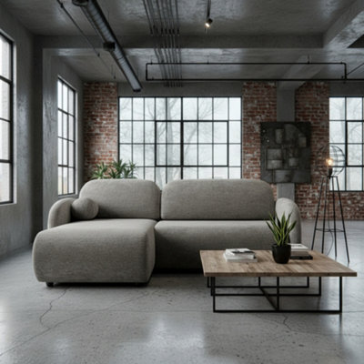Galeria Universal Corner Sofa Bed With Storage Brown - image 1