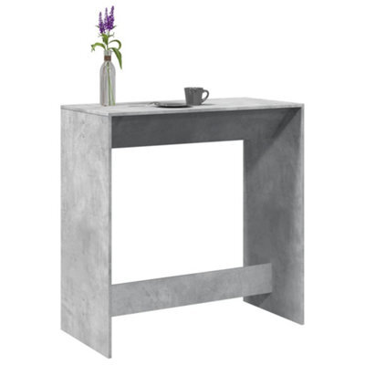 Berkfield Bar Table Concrete Grey 102X50X103.5 Cm Engineered Wood - image 1