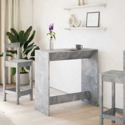Berkfield Bar Table Concrete Grey 102X50X103.5 Cm Engineered Wood - thumbnail 3