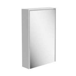 Plum&clay Norton White Single Bathroom Mirrored Led Wall Cabinet (W)450mm (H)700mm - thumbnail 1