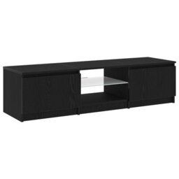 Walplus Tv Cabinet Black 140 X 38.5 X 36 Cm Engineered Wood - thumbnail 2