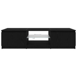 Walplus Tv Cabinet Black 140 X 38.5 X 36 Cm Engineered Wood - thumbnail 7