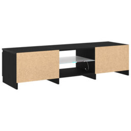 Walplus Tv Cabinet Black 140 X 38.5 X 36 Cm Engineered Wood - thumbnail 6