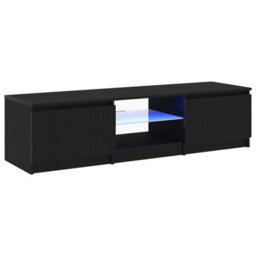Walplus Tv Cabinet Black 140 X 38.5 X 36 Cm Engineered Wood - thumbnail 5