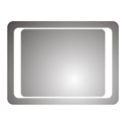 Ibathuk Nova Wall Mounted Led Illuminated Bathroom Mirror With Touchless Sensor And Demister Pad And White Lights, 700 X 500mm