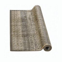 Chequered Rug Natural, 100% Viscose, Soft & Slim Design, Low Maintenance, Modern Geometric Pattern - 160 X 230Cm - thumbnail 2