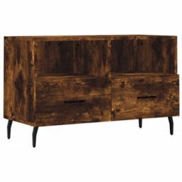 Vidaxl Tv Cabinet Smoked Oak 80X36X50 Cm Engineered Wood - thumbnail 2