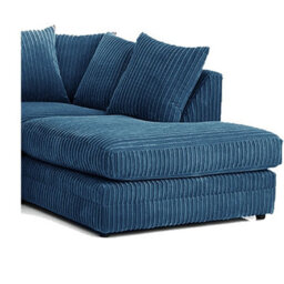 Hannah Jumbo Cord 4 Seater Right Hand Facing Corner Sofa Marine Blue - thumbnail 4